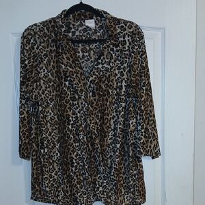 Leopard Print Women's Top
